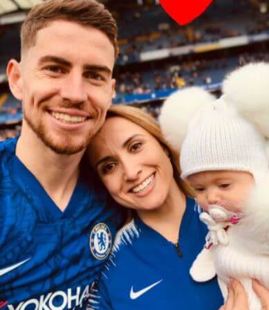 Natalia Leteri with her ex-husband Jorginho Luiz and child.